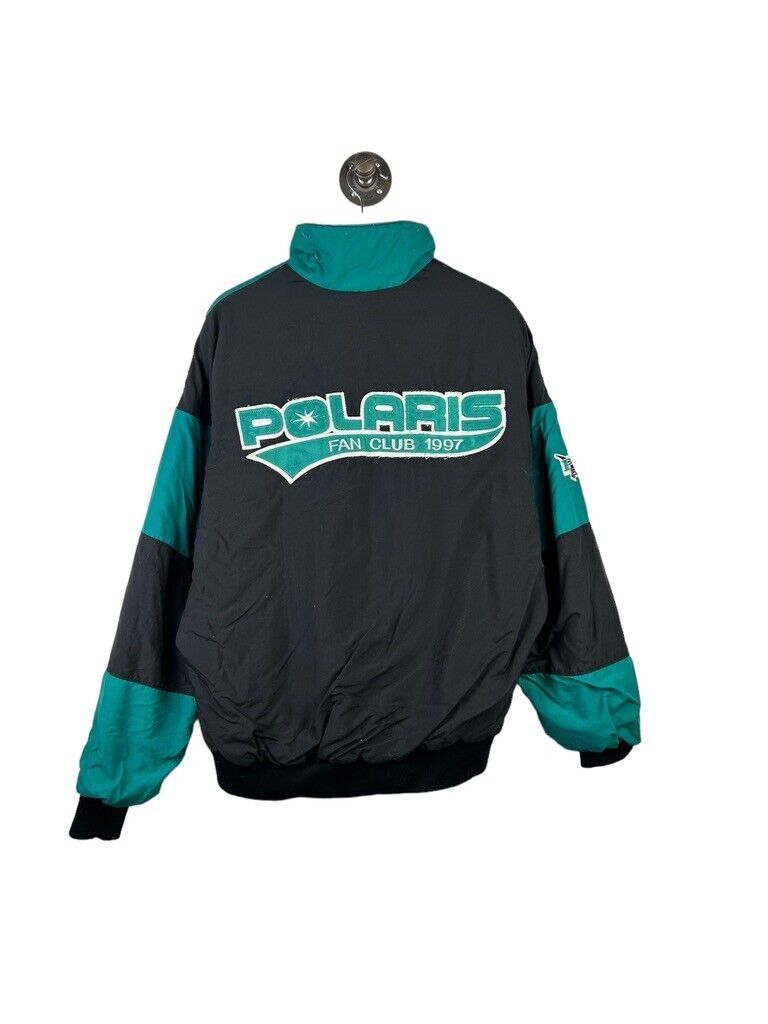 Vintage 1997 Polaris Fan Club Pro Polaris Nylon Jacket Size XL Made In USA 90s