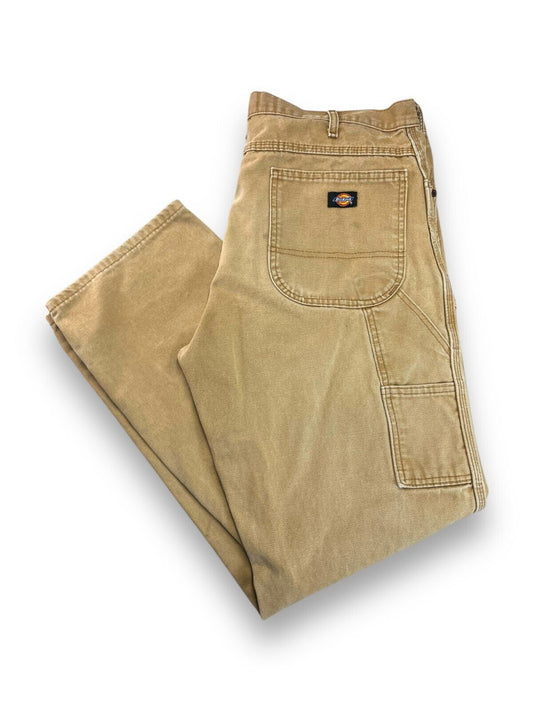 Vintage Dickies Canvas Workwear Carpenter Pants Size 36W Beige