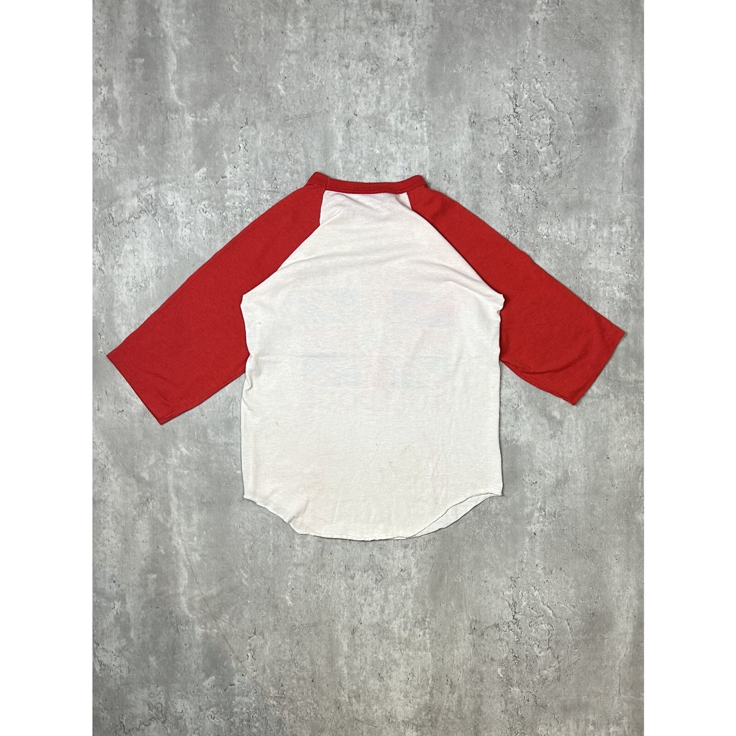 Vintage 80s The British Bulldogs Two Tone Raglan 3/4 Sleeve T-Shirt Size Small