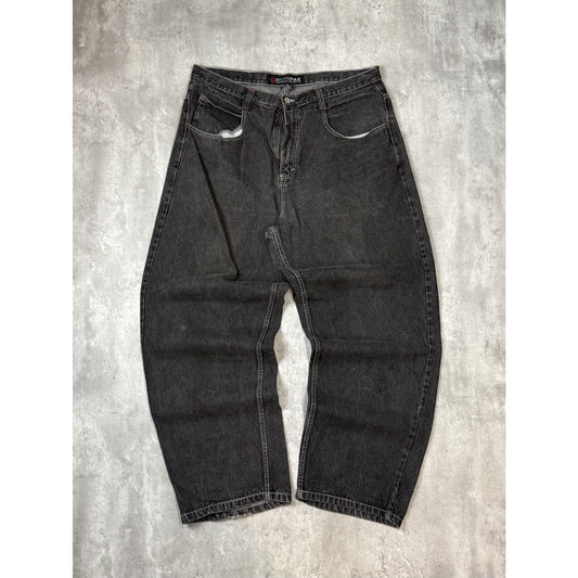 Vintage Y2K South Pole Baggy Fit Black Denim Pants Size 40
