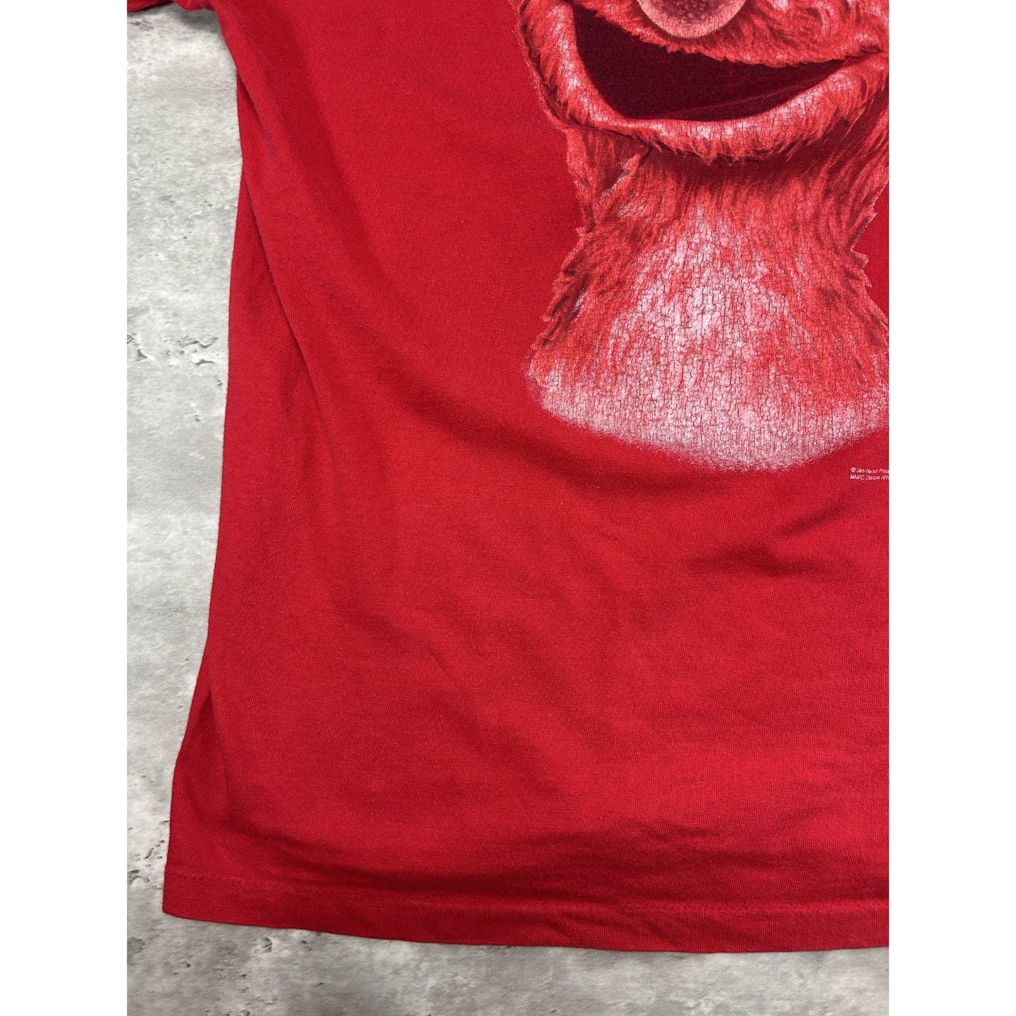 Vintage 90s Sesame Street Elmo Monster Wear Tv Show Promo T-Shirt Size XL