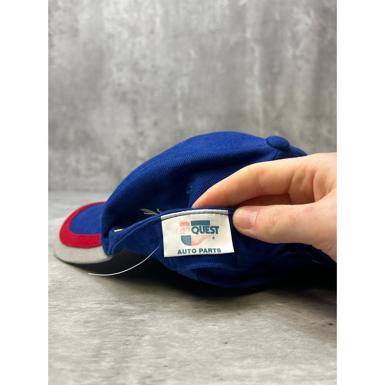 Vintage CarQuest Racing Embroidered Spellout Nascar Strapback Hat OSFA
