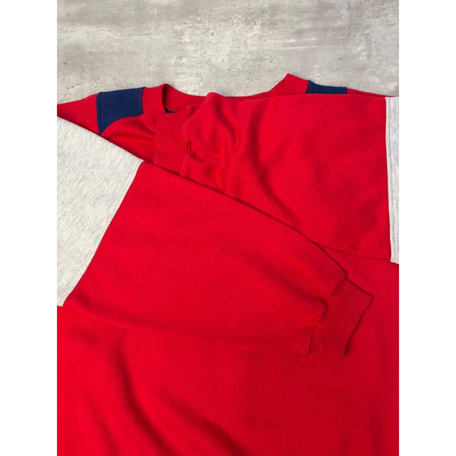 VTG 80s Buffalo Bills NFL Embroidered Logo Spellout Crewneck Sweatshirt Sz Large