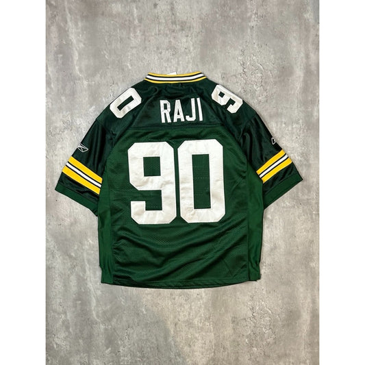 B.J. Raji #90 Green Bay Packers NFL Reebok Football Jersey Size Medium Green