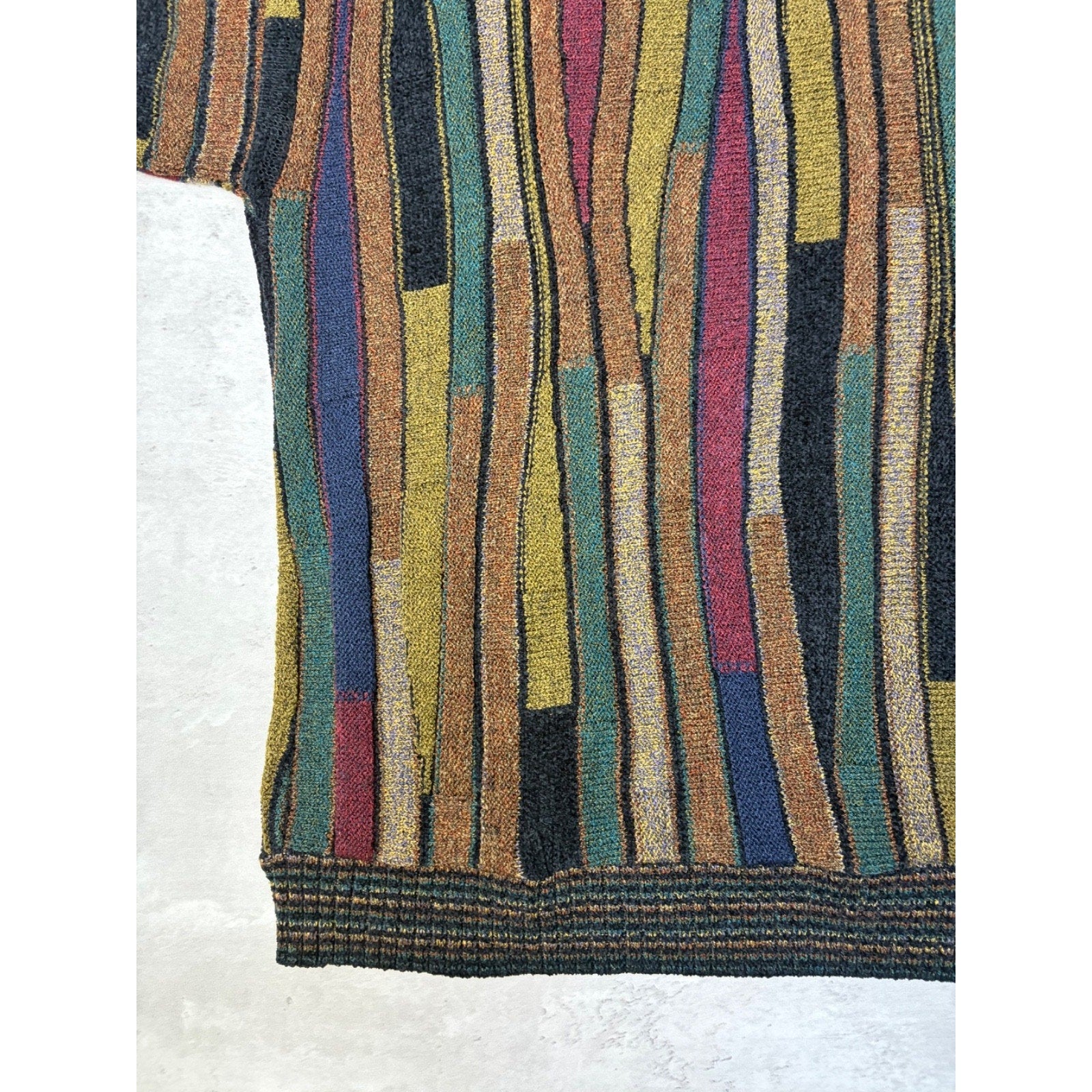 Vintage Protege Geometric Pattern Knit Sweater Size XL