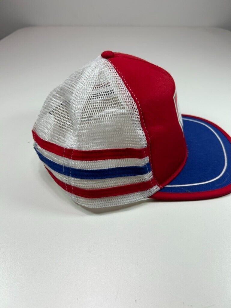 Vintage 90s Molson Canadian 3 Stripe Trucker Snapback Hat OSFA