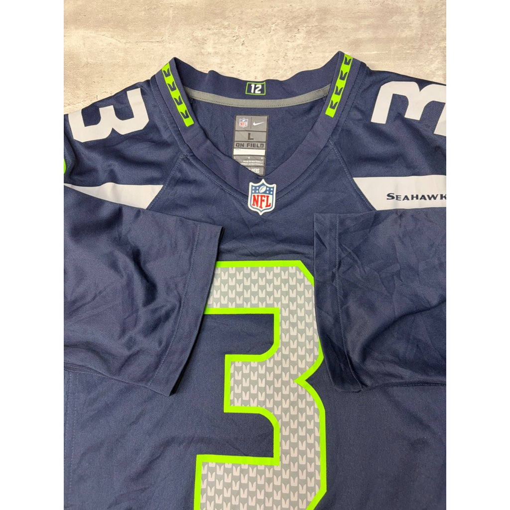 Vintage Russell Wilson #3 Seattle Seahawks Jersey Size Large