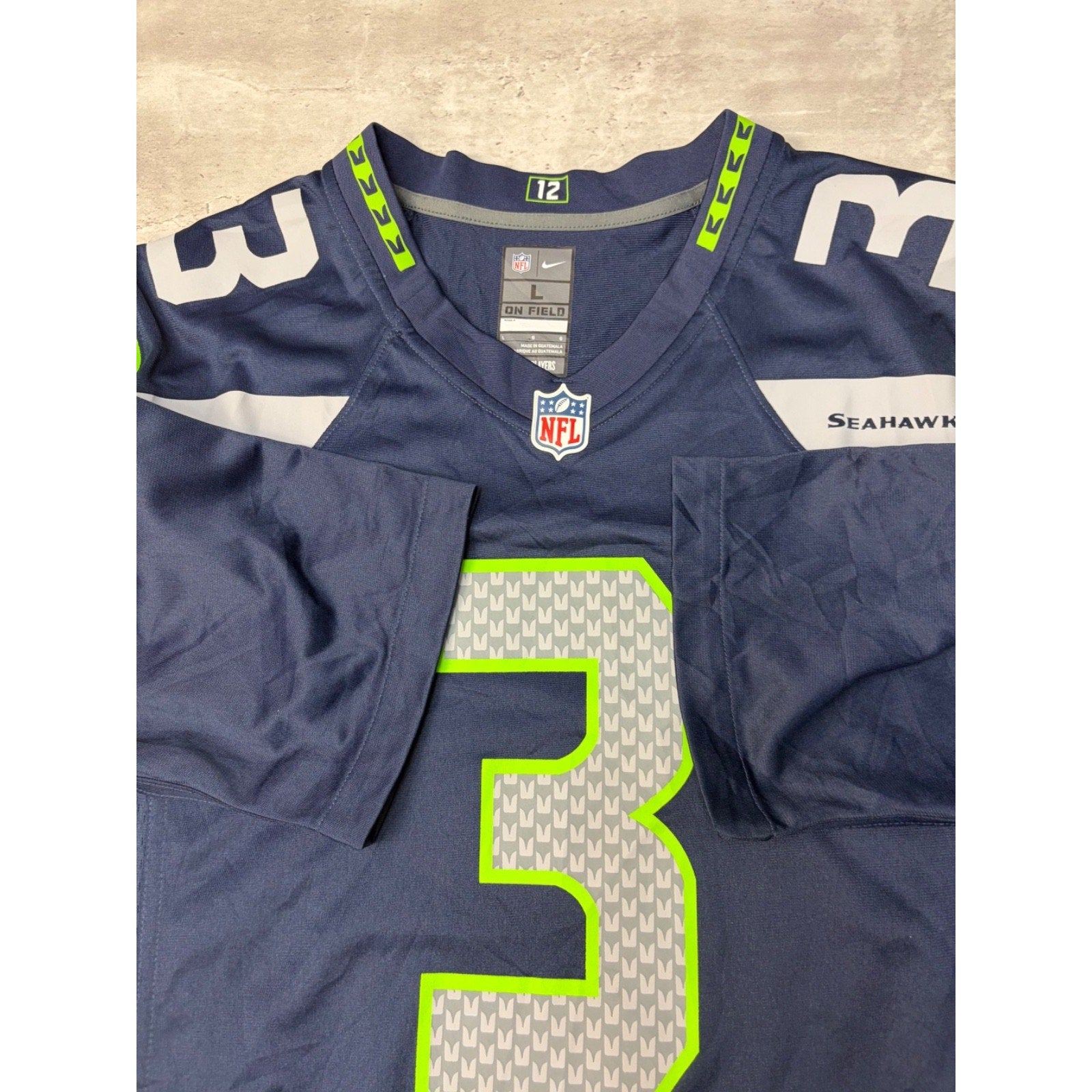 Vintage Russell Wilson #3 Seattle Seahawks Jersey Size Large