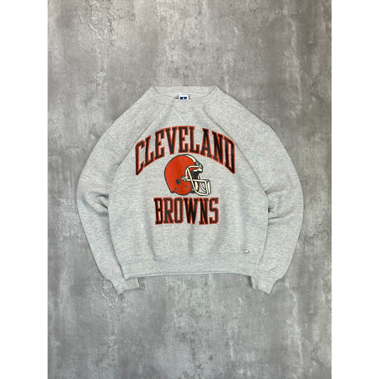 Vintage 90s Cleveland Browns NFL Graphic Spellout Football Sweatshirt Sz Medium