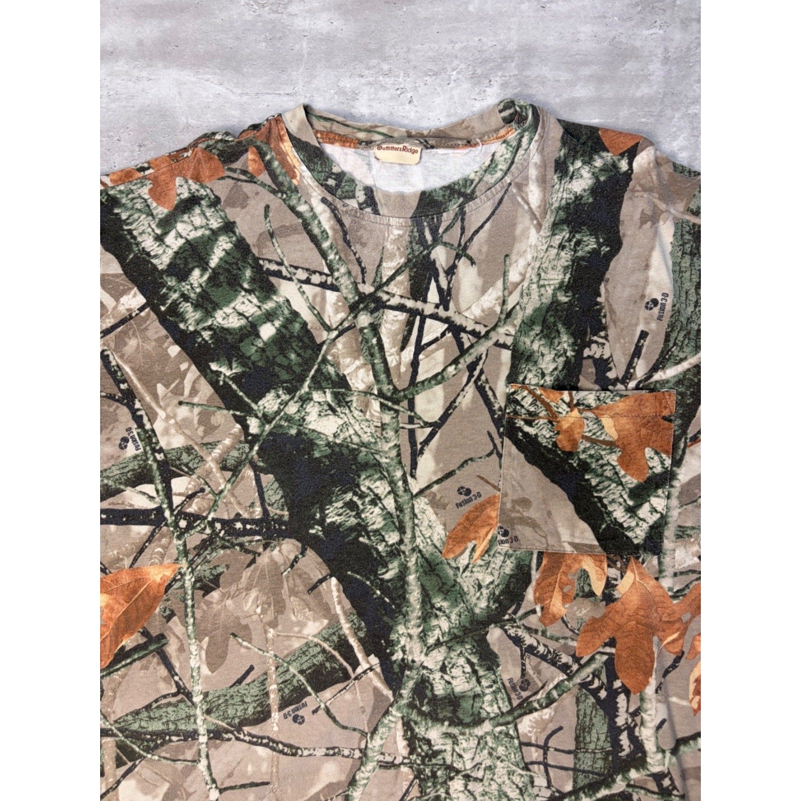 Vintage Outfiters Ridge Fusion 3D Hunting Camo Longsleeve T-Shirt Size 2XL