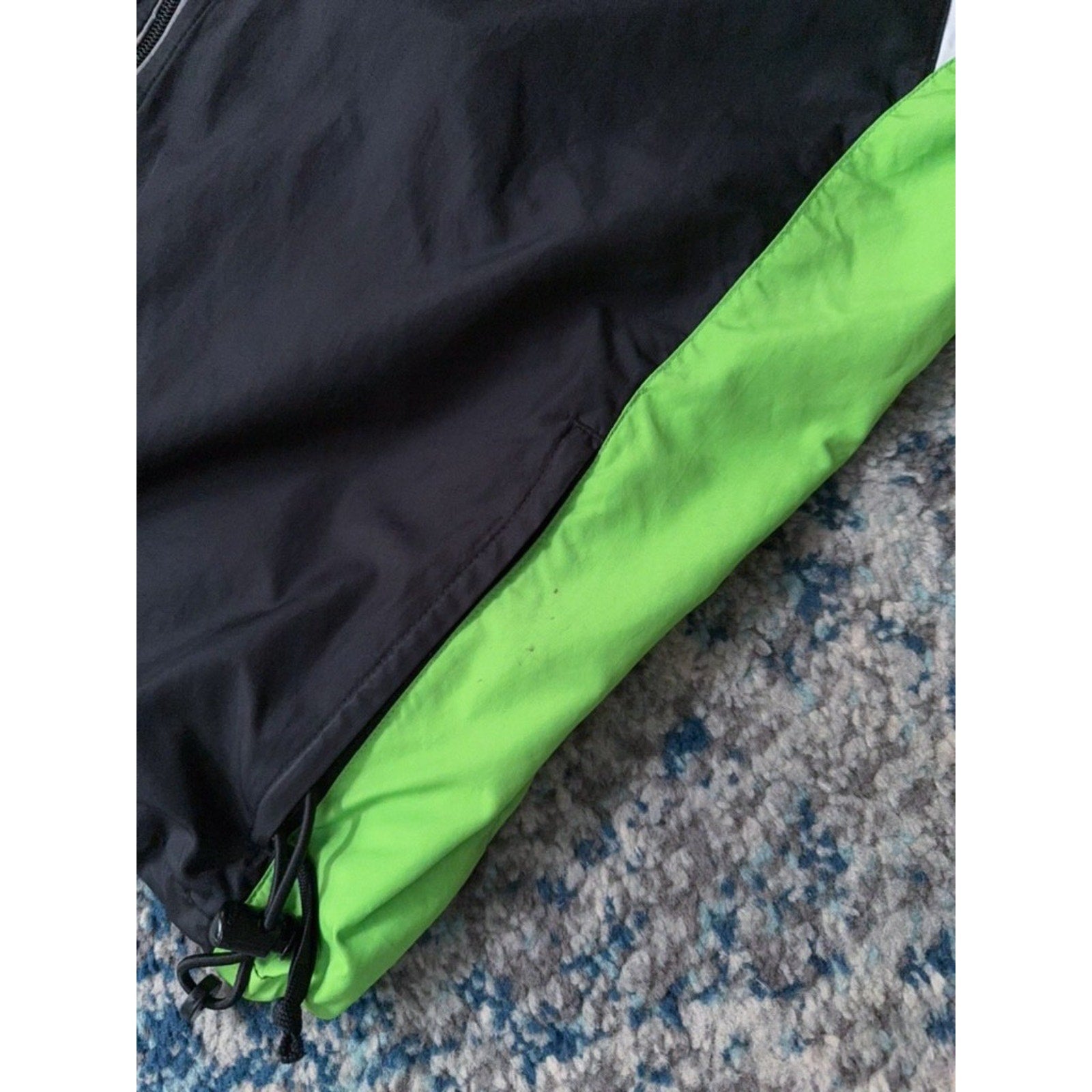 Vintage Nike Embroidered Mini Swoosh Full Zip Windbreaker Jacket Size Large