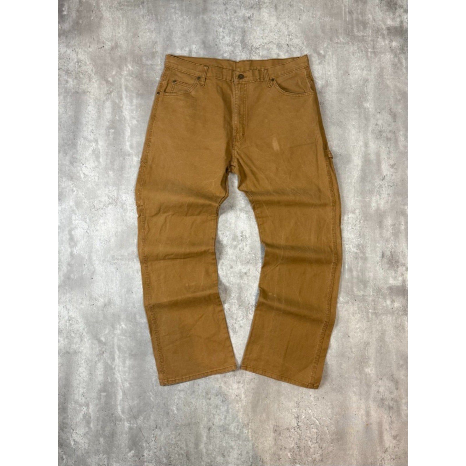 Vintage Dickies Canvas Workwear Carpenter Pants Size 38 Beige