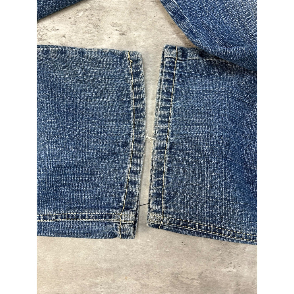 Vintage Women's Y2K Southpole Dark Wash Faded Baggy Fit Denim Pants Size 29