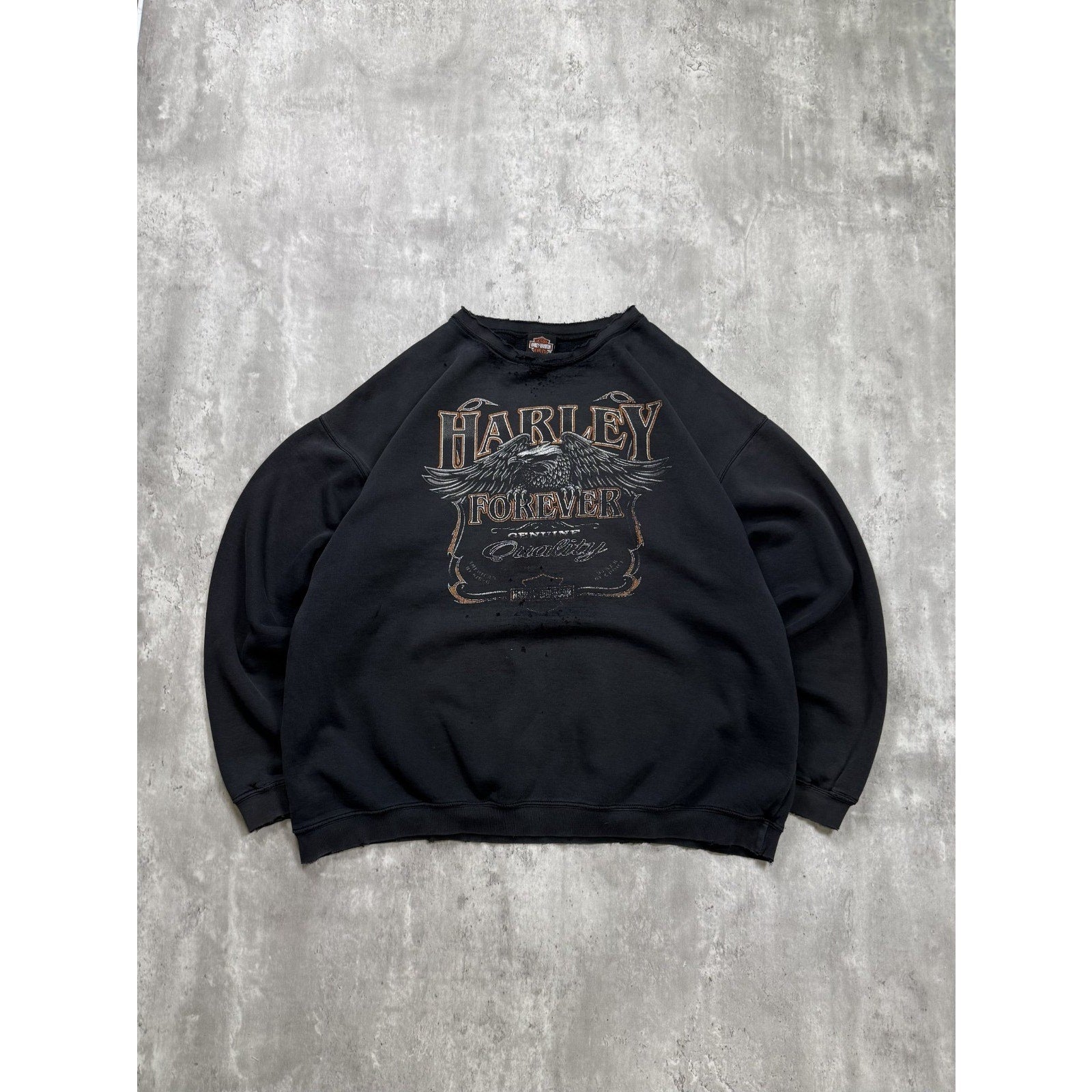 Vintage Harley Davidson Bald Eagle Harley Forever Graphic Sweatshirt Size 2XL