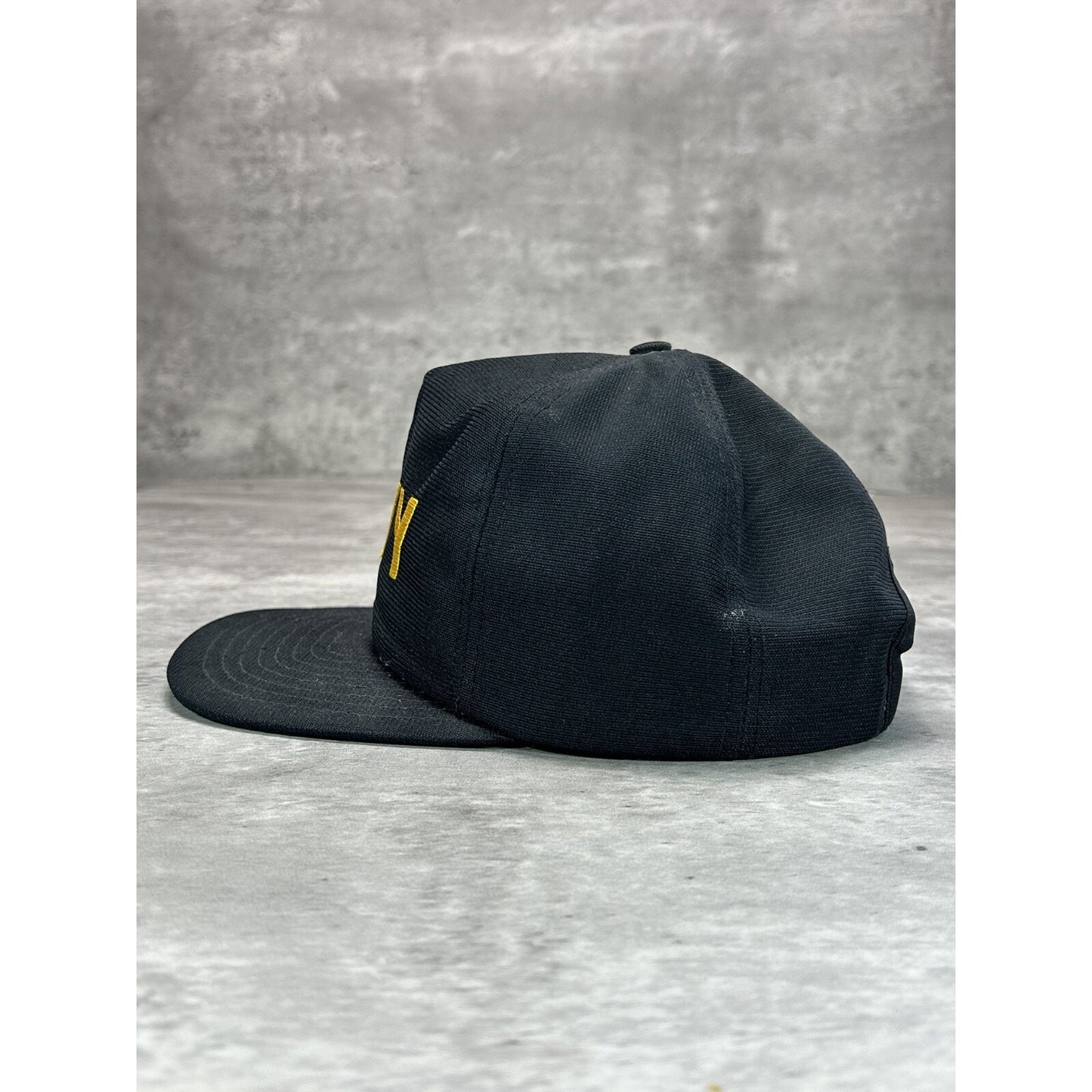 Vintage 1980s Military US Navy Embroidered Spellout Snapback Hat OSFA