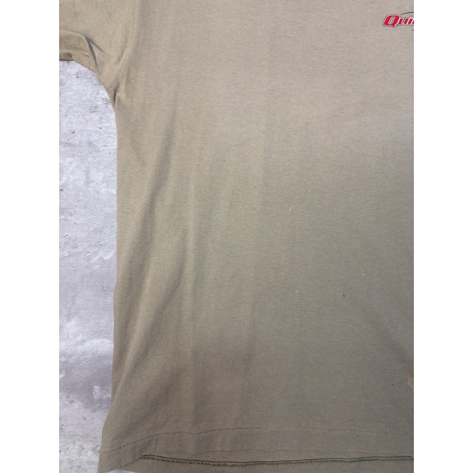 Vintage Y2K Quiksilver Advanced Boarding Two Tone Spellout Logo T-Shirt Sz Large