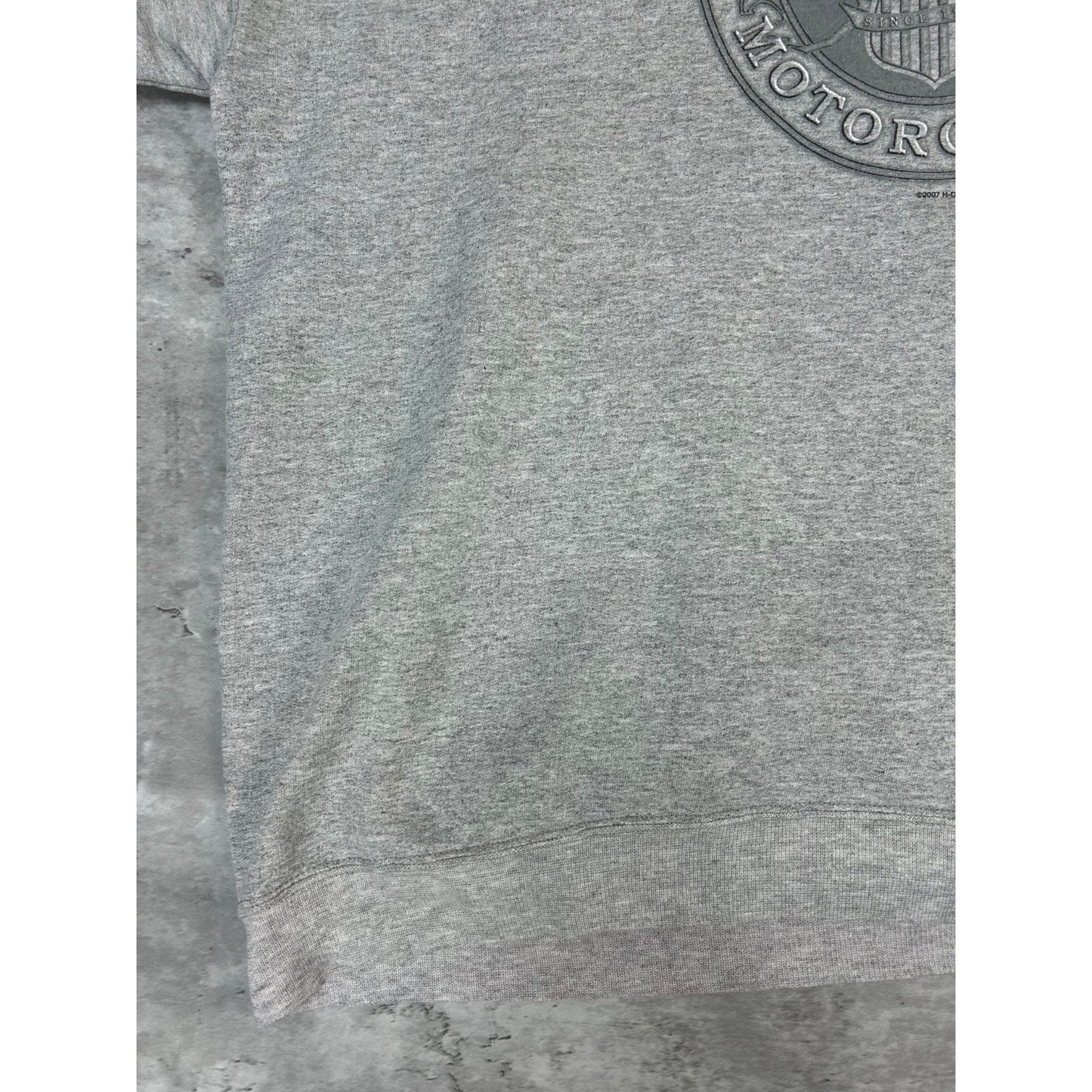 Harley Davidson Motorcycles Crest Graphic Sweatshirt Size 2XL Gray