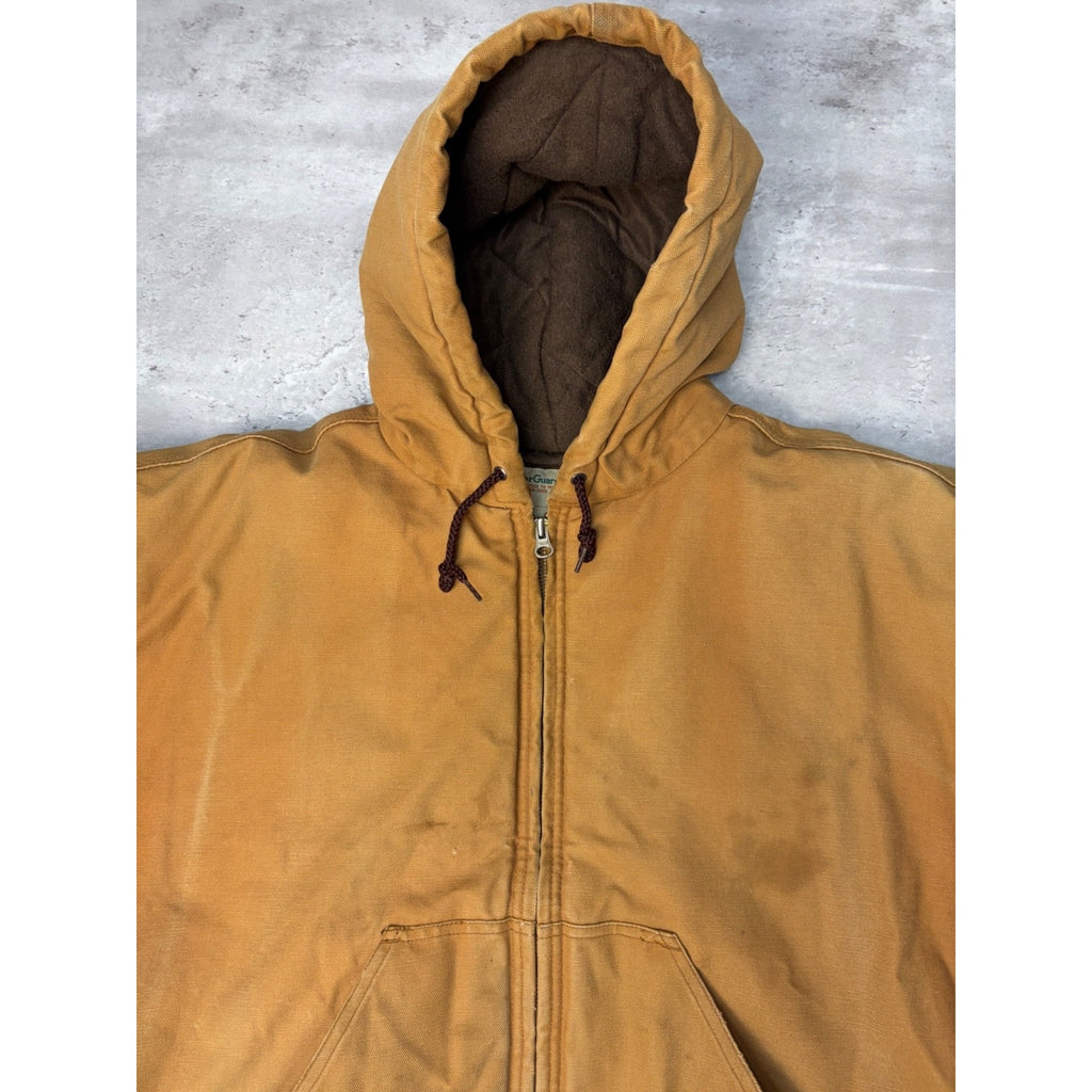 Vintage Wear Guard Insulated Full Zip Insulated Hooded Workwear Jacket Sz Large
