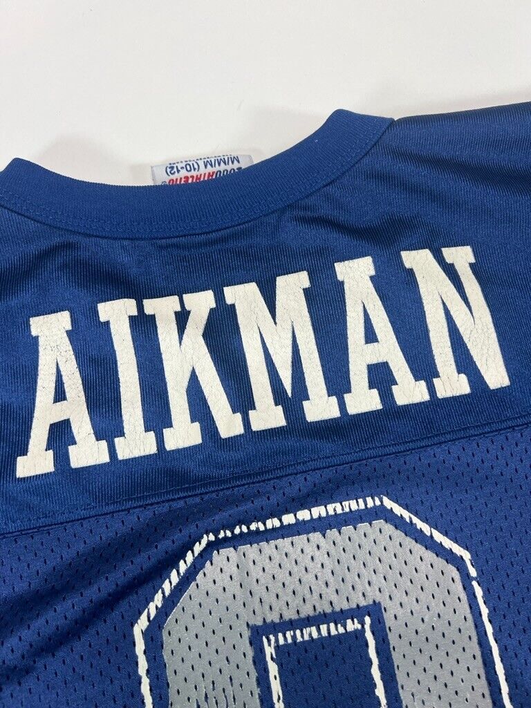 Vintage Troy Aikman #8 Dallas Cowboys NFL Football Jersey Size Medium YOUTH