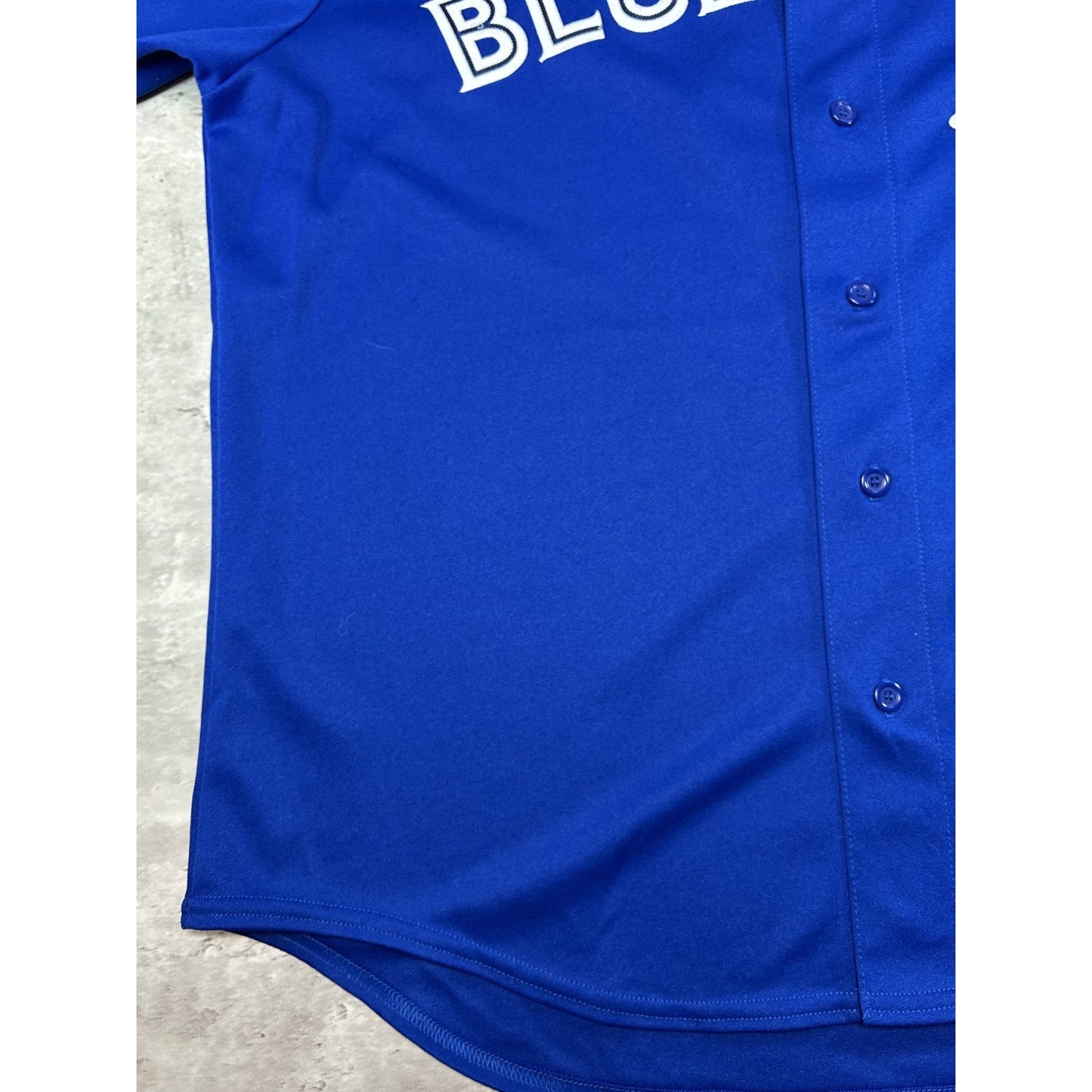 Vintage J.P. Arencibia #9 Toronto Blue Jays MLB Majestic Baseball Jersey Sz 2XL