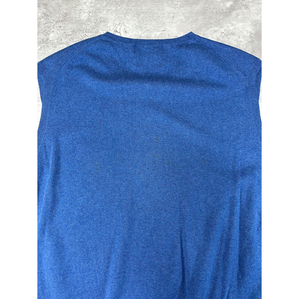 Vintage Polo Ralph Lauren Embroidered Pony Sweater Vest Size 2XL Blue