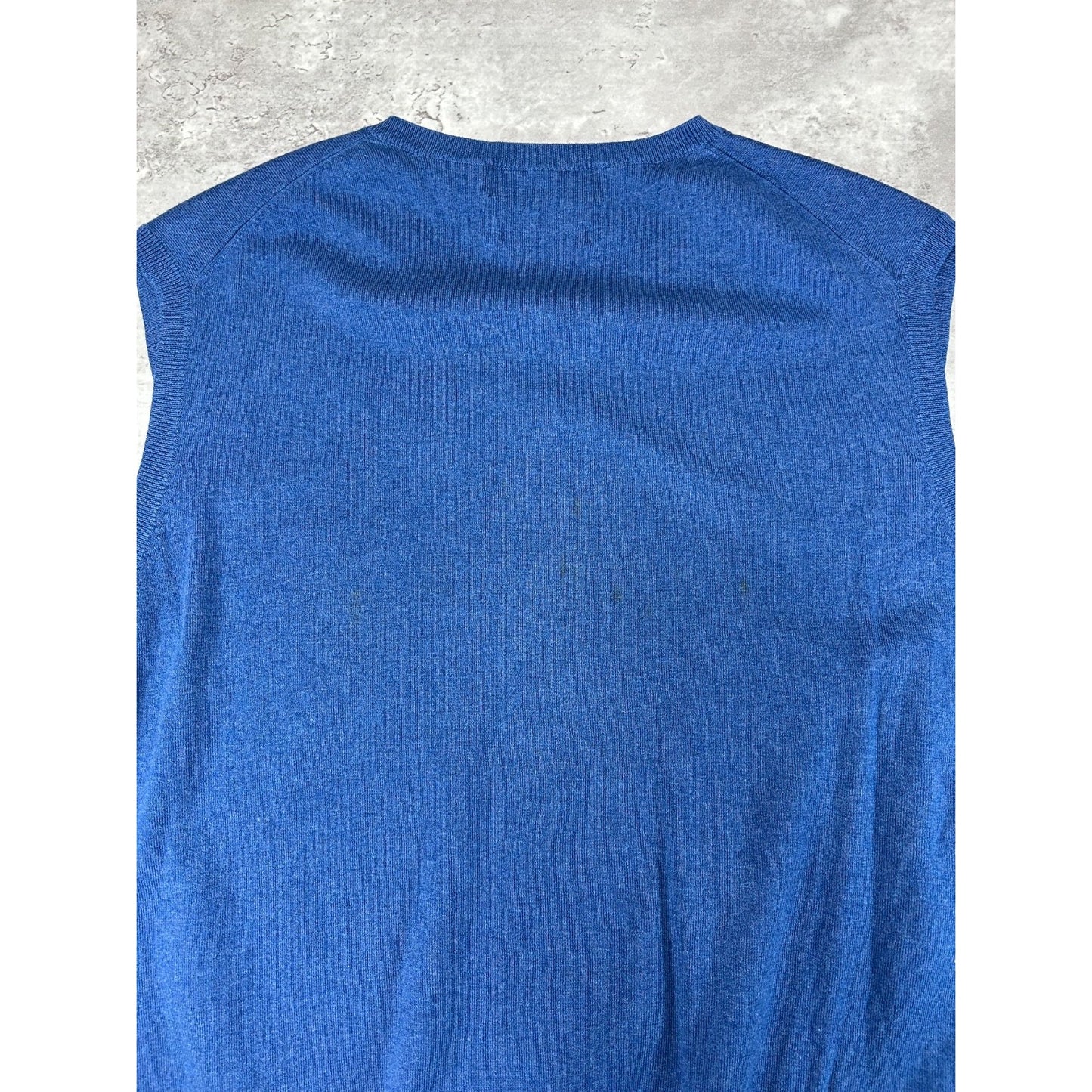 Vintage Polo Ralph Lauren Embroidered Pony Sweater Vest Size 2XL Blue