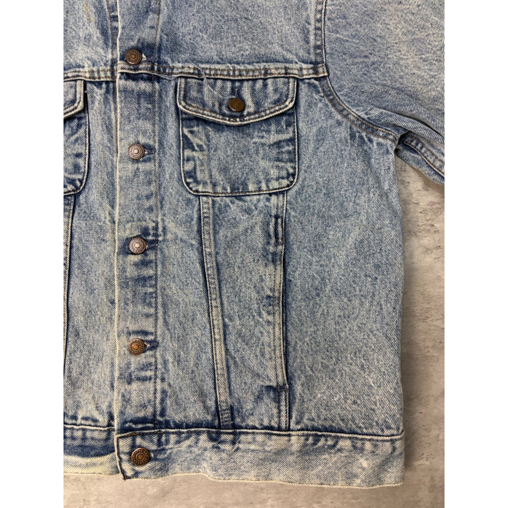 Vintage 90s Gap Denim Light Wash Denim Trucker Jacket Size Medium