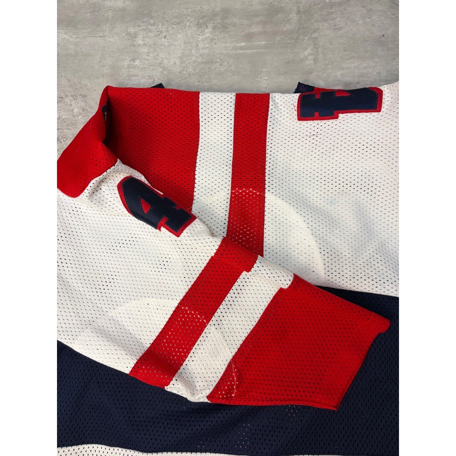 Vintage Mississauga Rebels #4 Stitched Hockey Jersey Size Medium