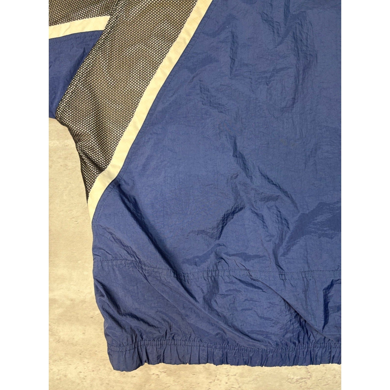 Vintage Nike Embroidered Swoosh Mesh Panel Full Zip Windbreaker Jacket Size XL