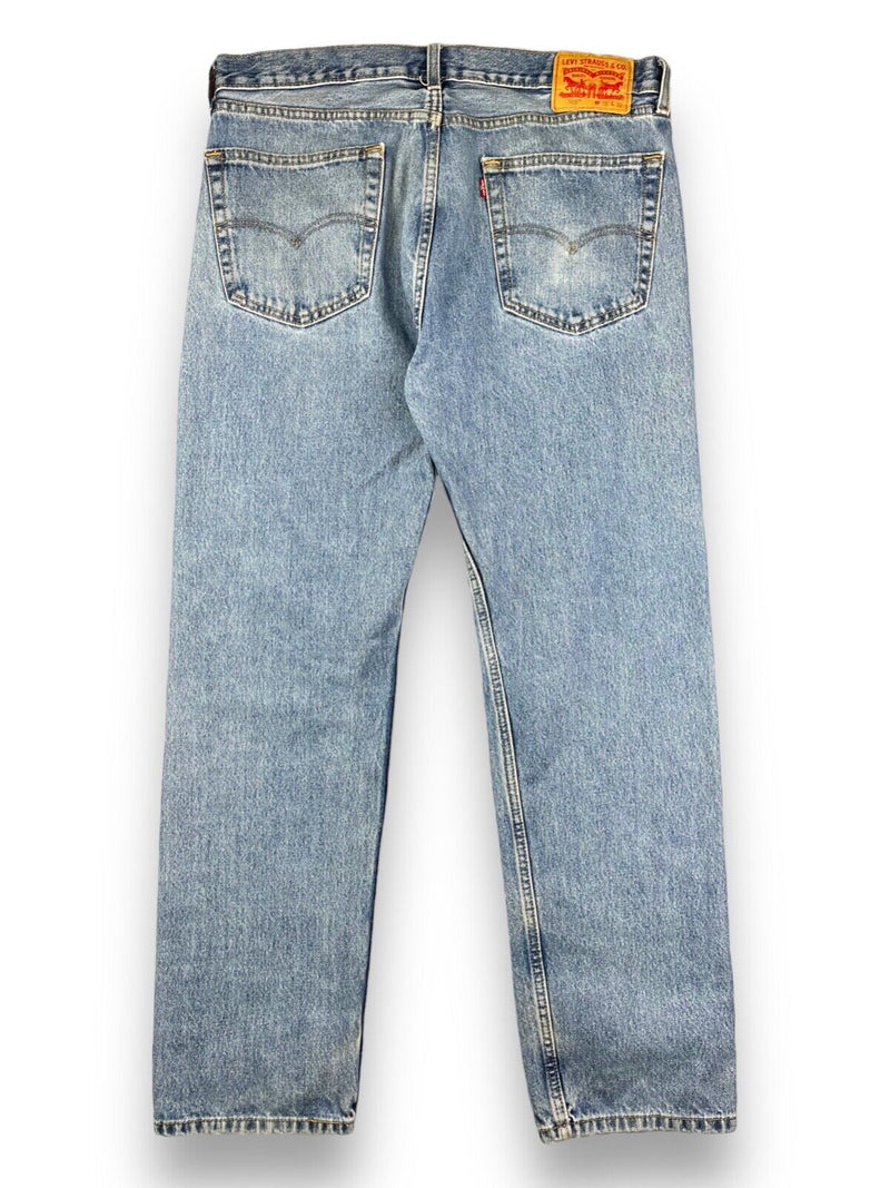 Levi's 505 Light Wash Relaxed Fit Denim Pants Size 36W