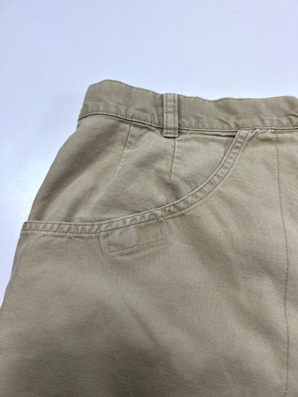 Vintage Patagonia Embroidered Patch Canvas Khaki Shorts Size 37