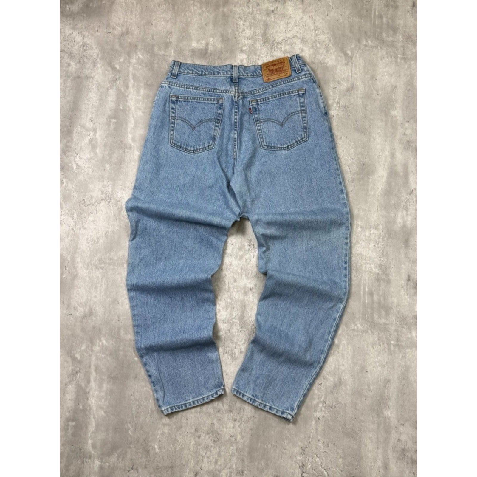 Vintage Womens Levis 550 Red Tab Medium Wash Denim Pants Size 33