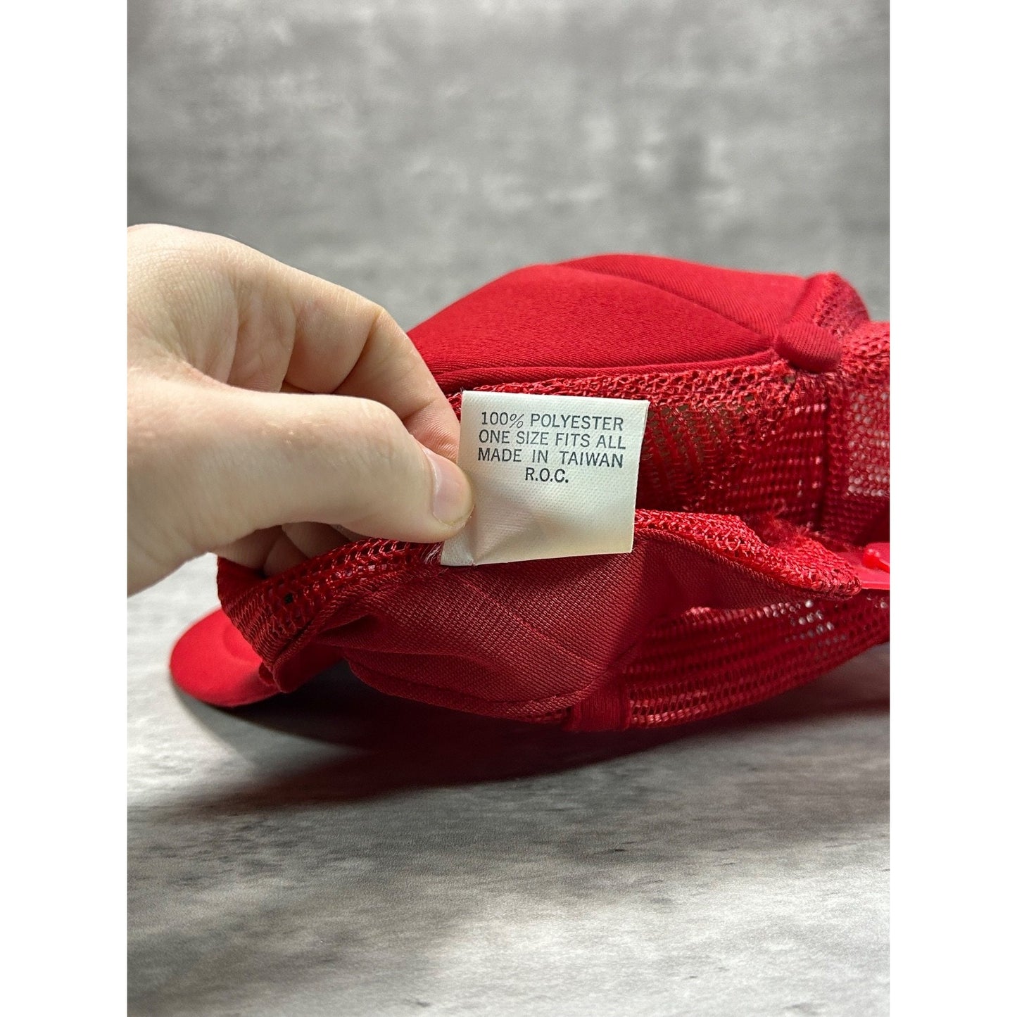 Vintage 80s Operation Desert Storm Spellout Graphic Trucker Snapback Hat OSFA