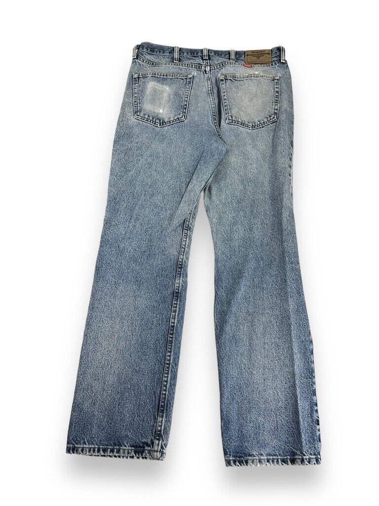 Vintage 2000s Wrangler Straight Leg Light Wash Denim Pants Size