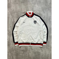 Nike Team USA Olympics Soccer White Full Zip Track Jacket Size XL