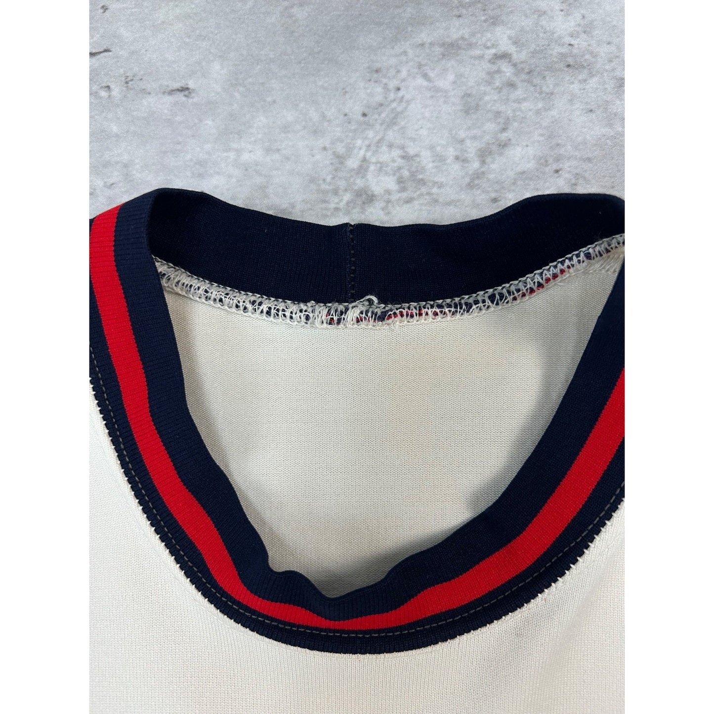 Vintage 60s/70s Patriots #11 Stitched Baseball Jersey Size Large White