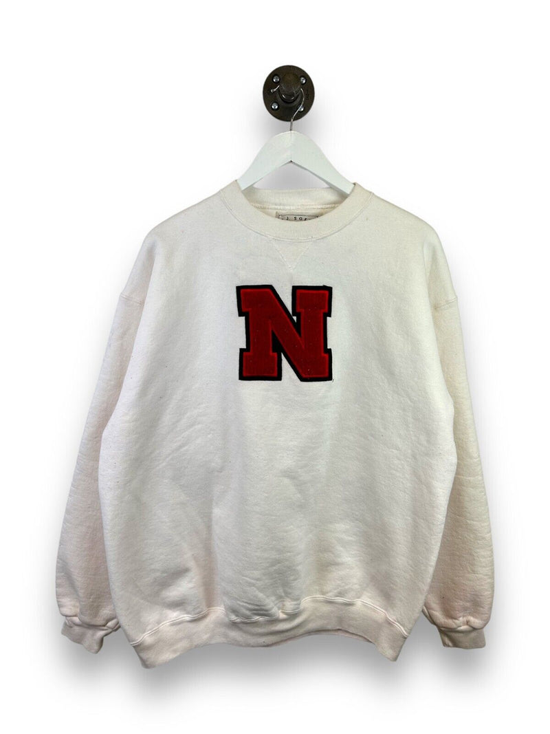 Vintage 90s Nebraska Corn Huskers NCAA Heavyweight Collegiate Sweatshirt Size XL