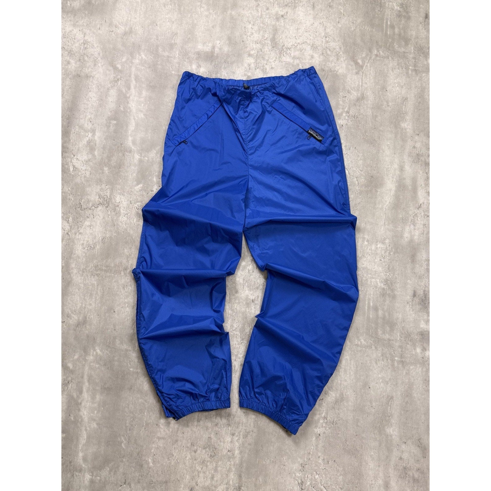 Vintage 80s/90s Patagonia Blue Nylon Track Pants Size Medium