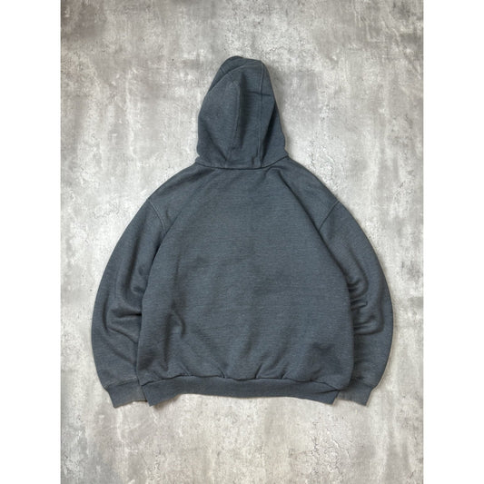 Vintage Carhartt Thermal Lined Full Zip Hooded Workwear Sweatshirt Size 2XL