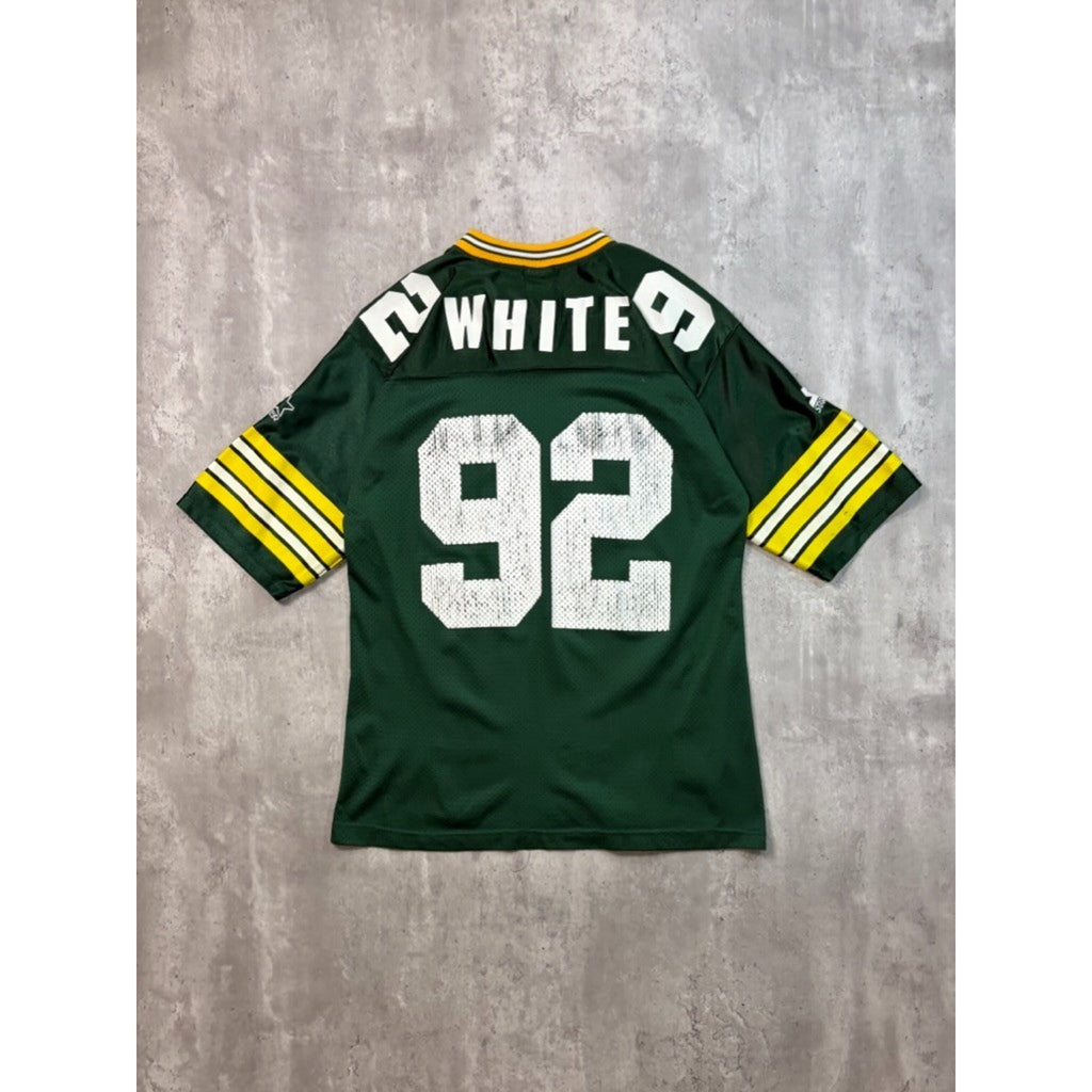 Vintage 1995 Reggie White #92 Green Bay Packers NFL Football Jersey Size Medium