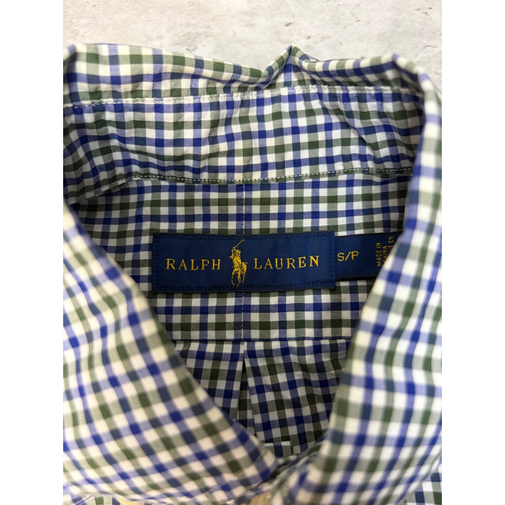 Vintage Polo Ralph Lauren Embroidered Pony Button Up Shirt Size Small