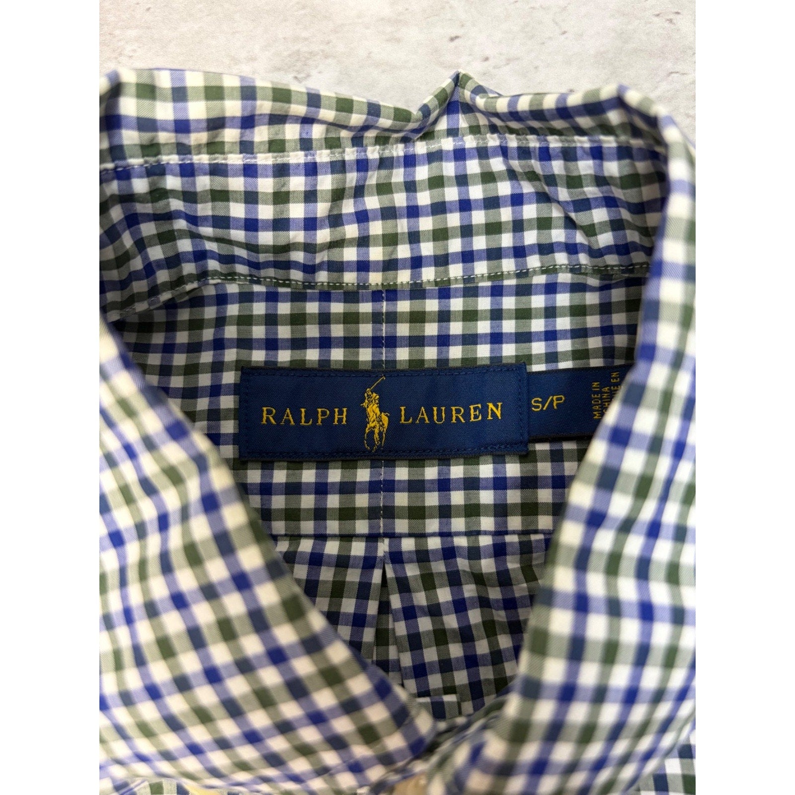 Vintage Polo Ralph Lauren Embroidered Pony Button Up Shirt Size Small