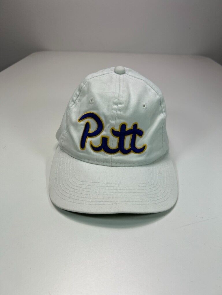 Vintage 90s Pitt NCAA Sports Specialties Embroidered Spellout Snapback Hat OSFA