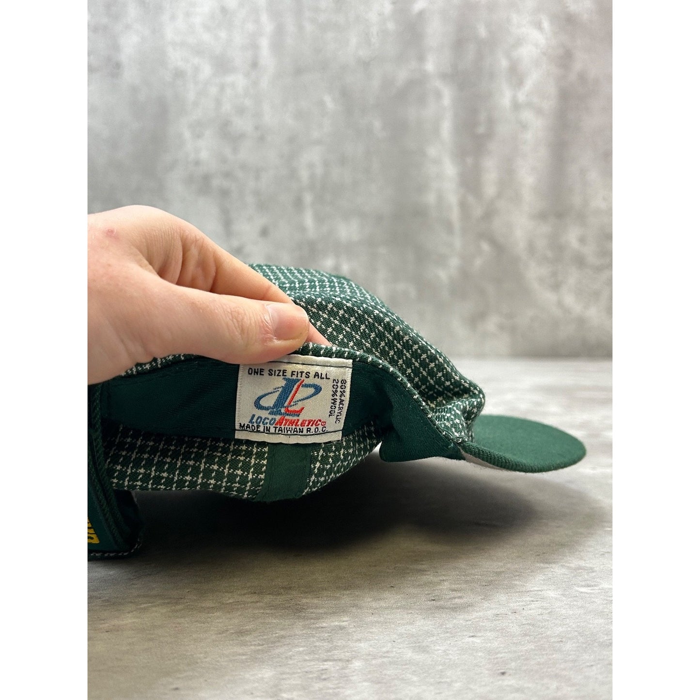 Vintage 90s Green Bay Packers NFL Embroidered Spellout Strapback Hat OSFA