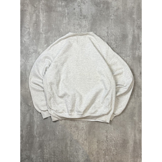 Vintage 90s Boston Bruins NHL Embroidered Spellout Hockey Sweatshirt Size XL