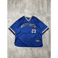 Vintage Y2K Dirty South #23 Stitched Arc Spellout Blue Football Jersey Size XL