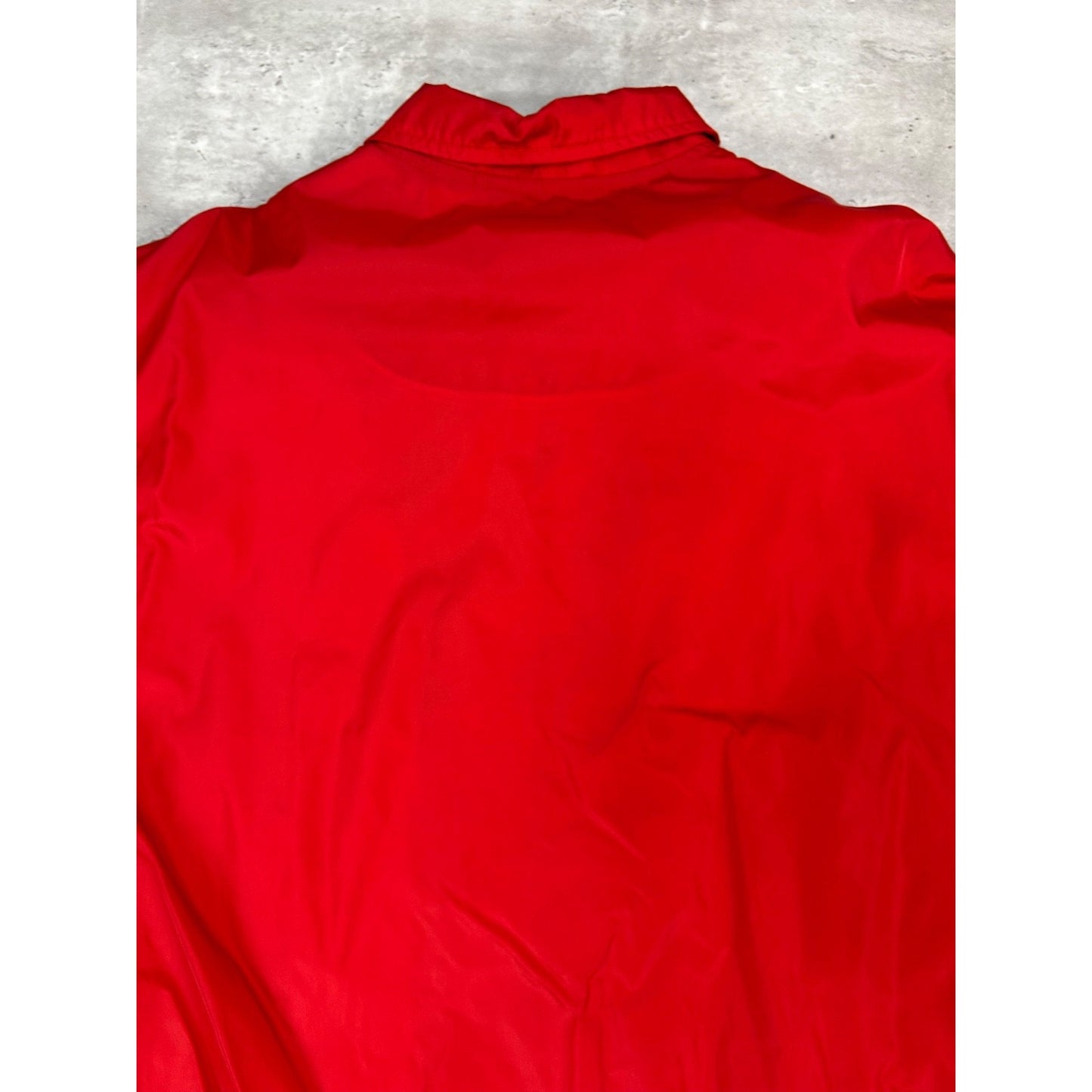 Vintage Nike Embroidered Logo Two Tone Windbreaker Jacket Size Large Red