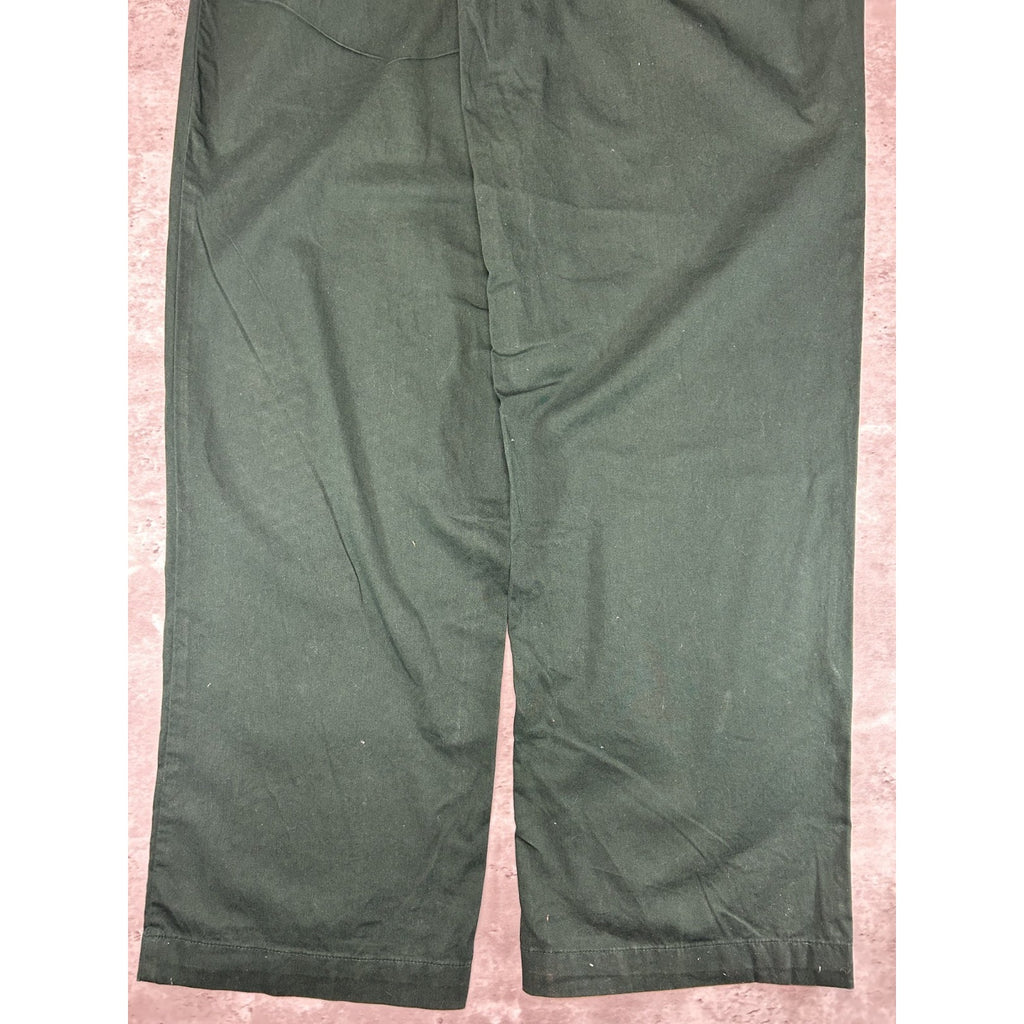Vintage 90s Polo Golf Embroidered Crest Trouser Style Pants Size 35 Green