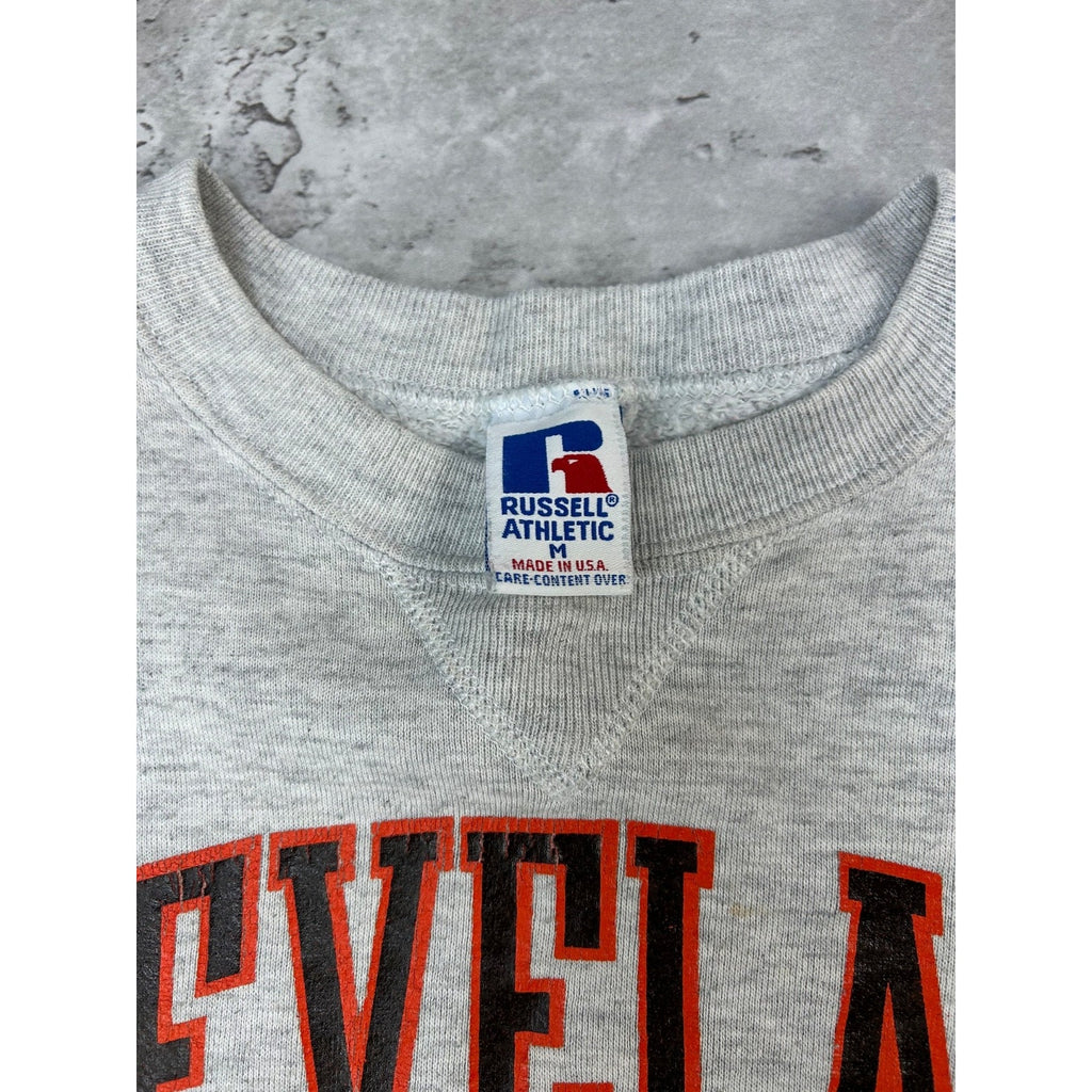 Vintage 90s Cleveland Browns NFL Graphic Spellout Football Sweatshirt Sz Medium