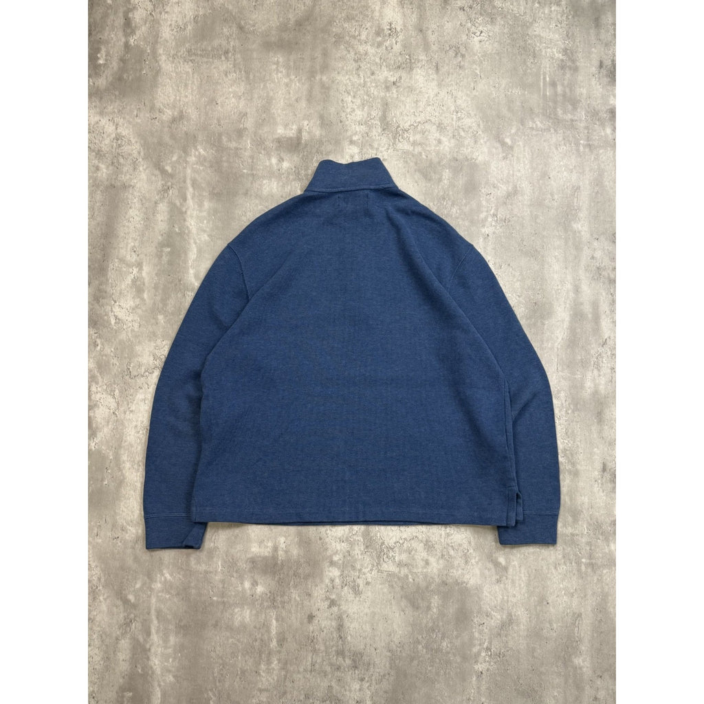 Vintage Polo Ralph Lauren Embroidered Pony 1/4 Zip Sweatshirt Size Large